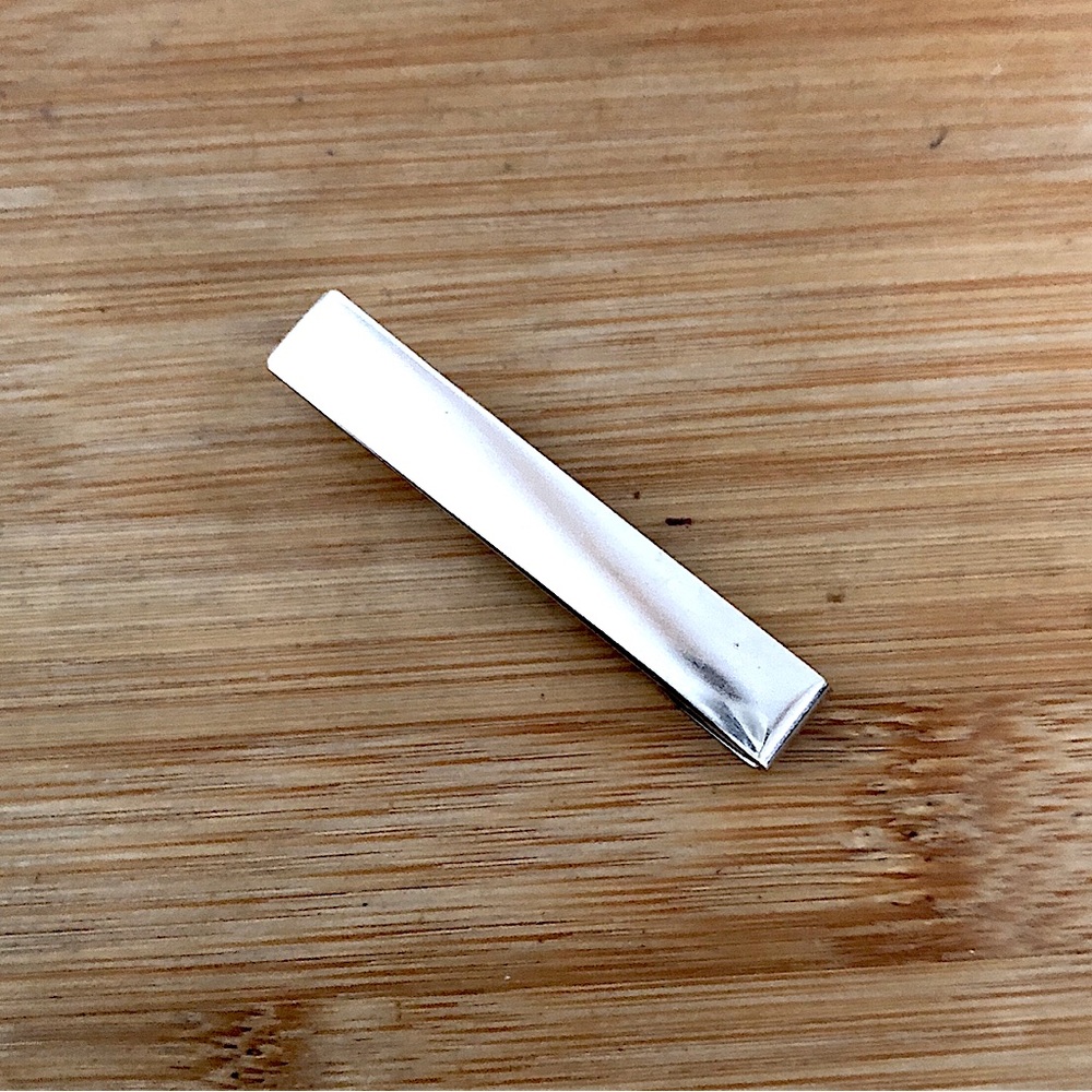 $23  ANSON Vintage Tie Bar  Sterling Silver  Total Weight 3 Grams  Marked ANSON